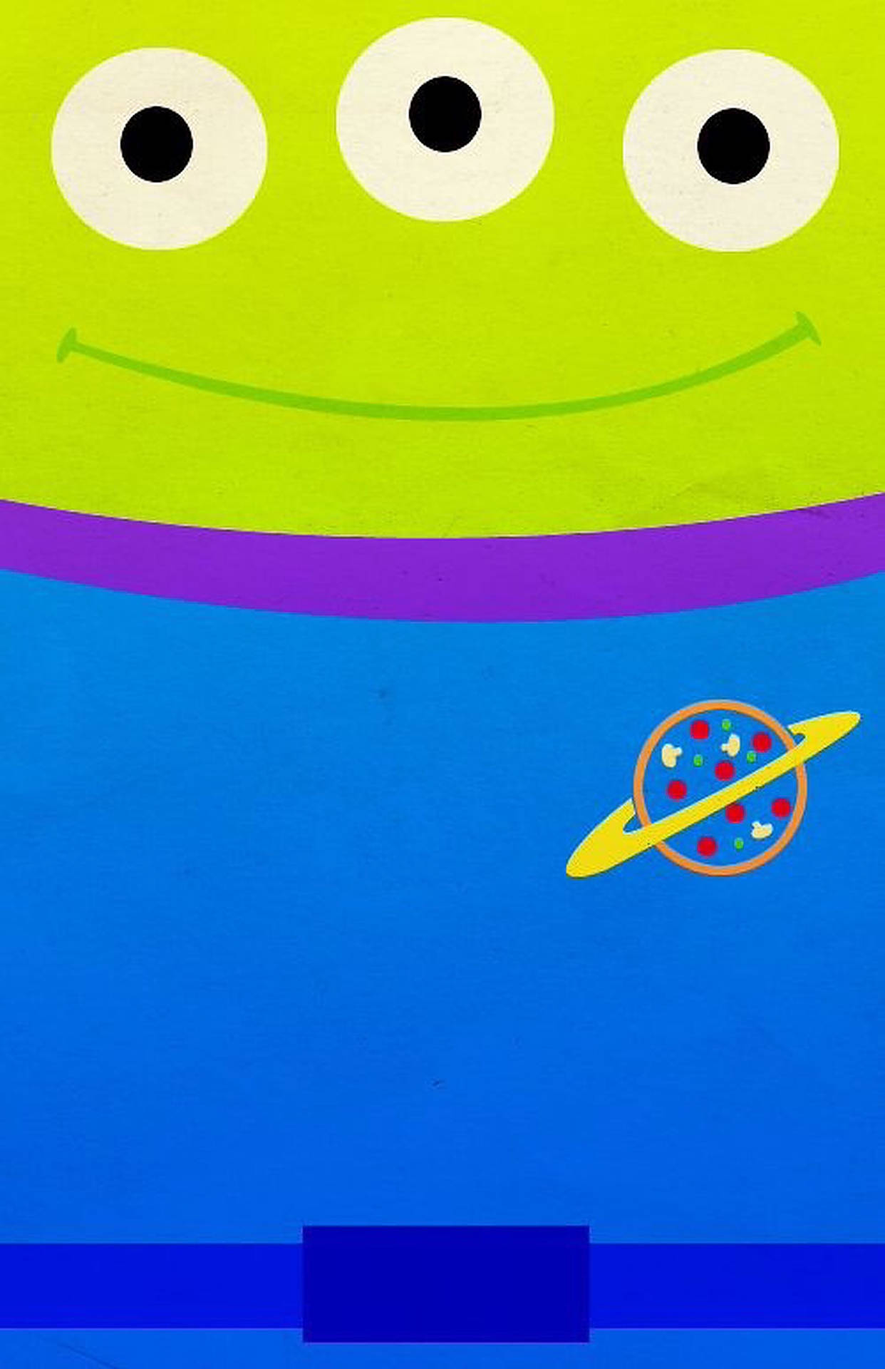 Toy Story Minimalist Alien Design Background