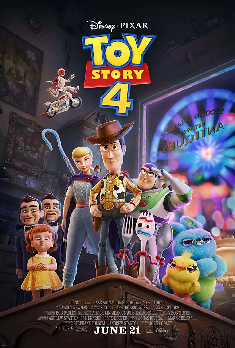 Toy Story 4 Disney Film Poster Billede Desktop Tapet