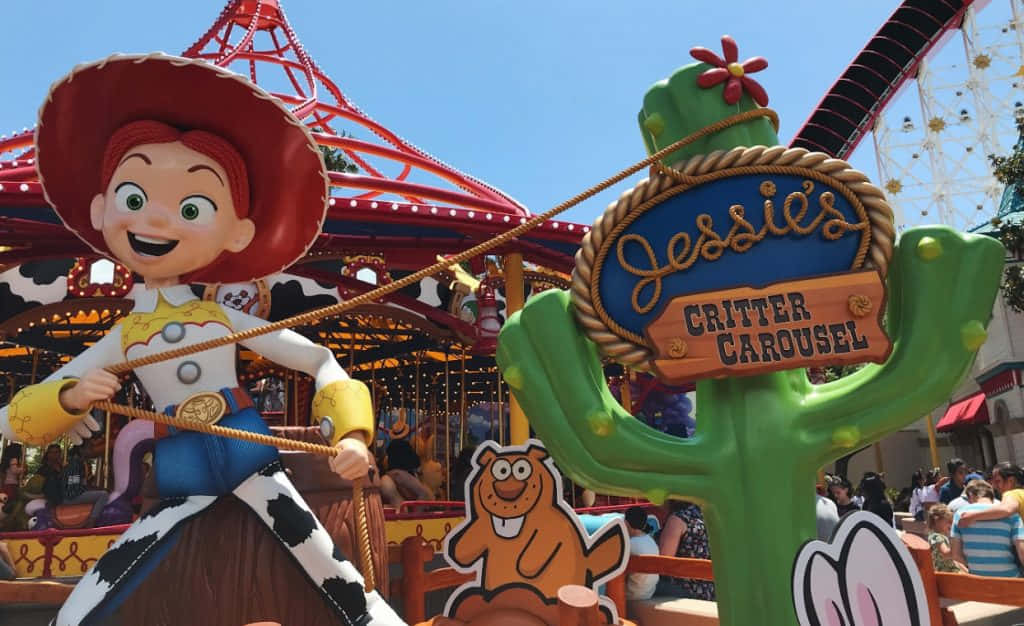 Immaginedel Carosello Del Critter Di Jessie Di Disney Toy Story.