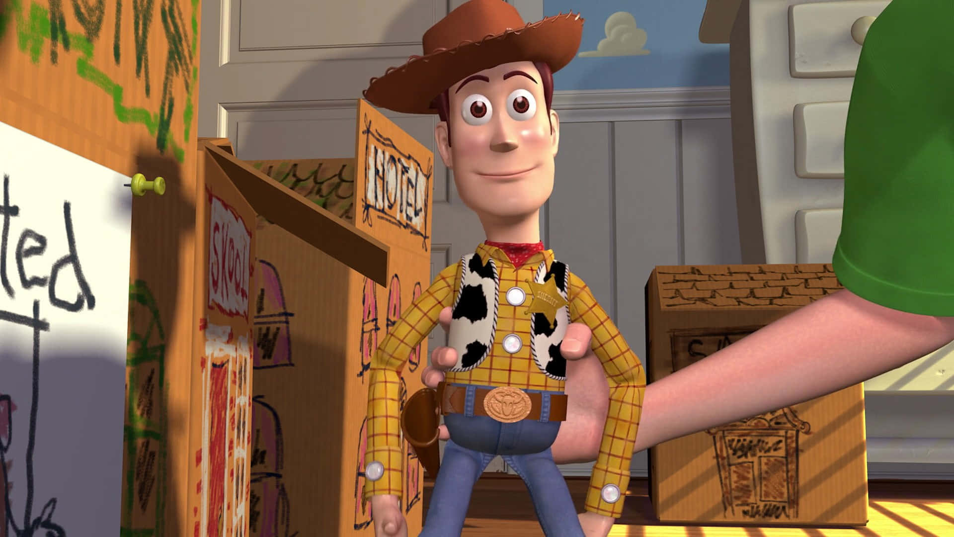 Toy Story Movie Woody Billede Motiv Tapet