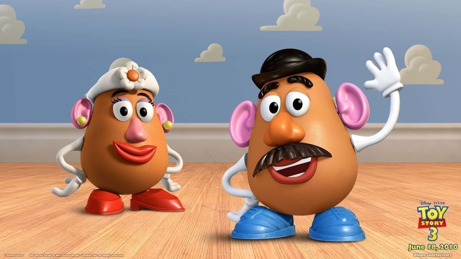 Mr Mrs Potato Head Toy Story 3 Billede tapet