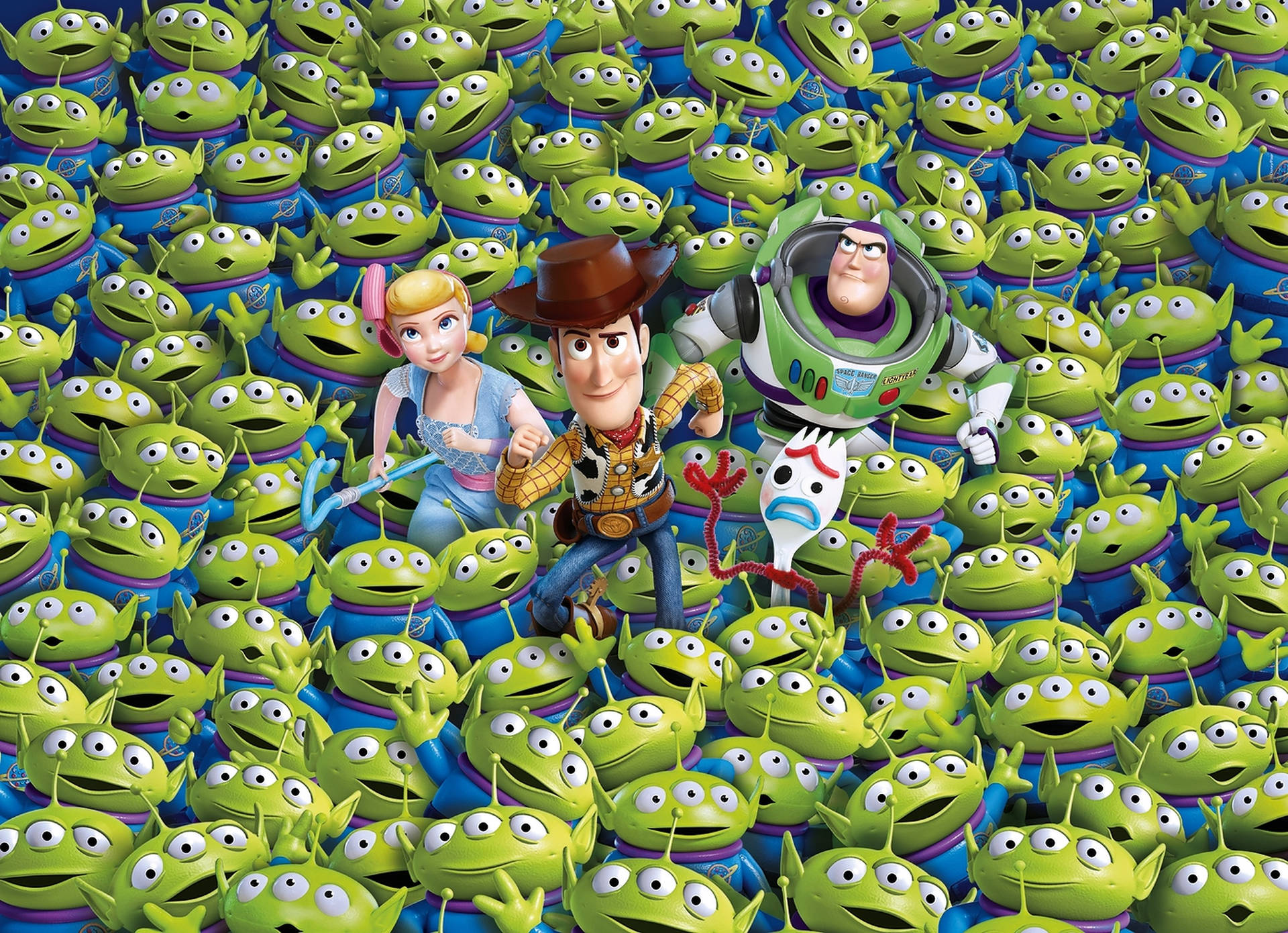 Toy Story Sea Of Alien Background