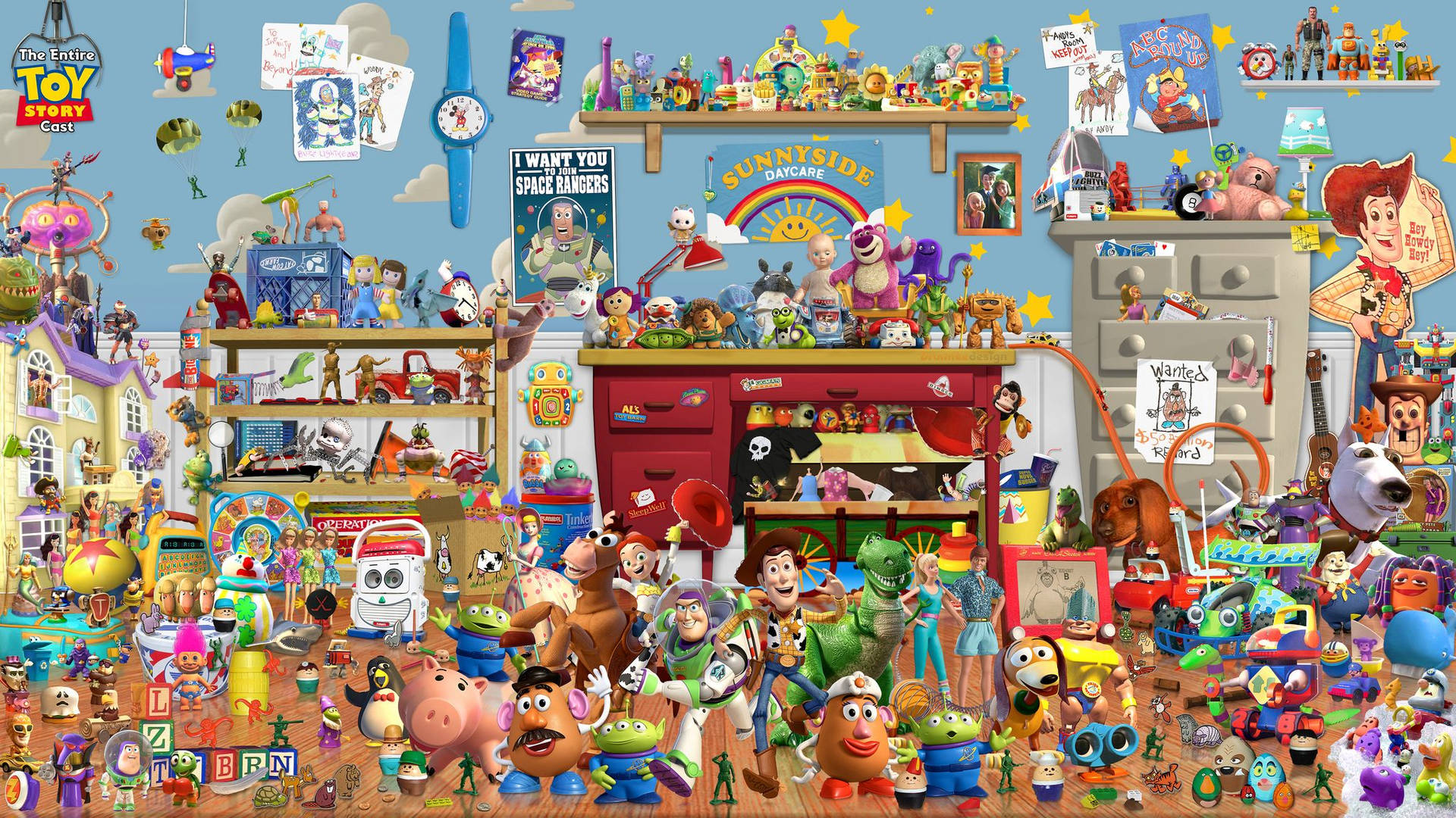 Toy Story Whole Characters Wallpaper