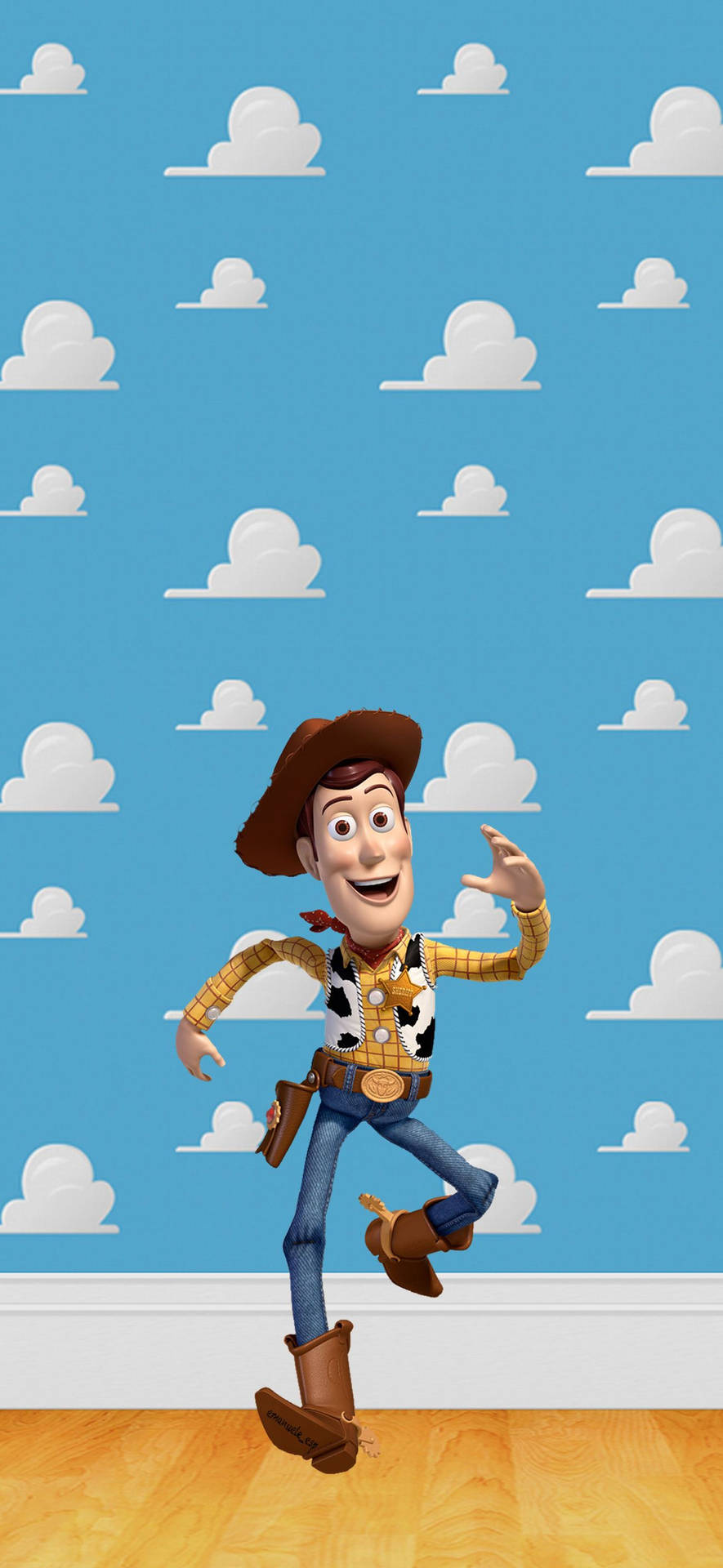 Toy Story Woody In Andy's Room Wallpaper