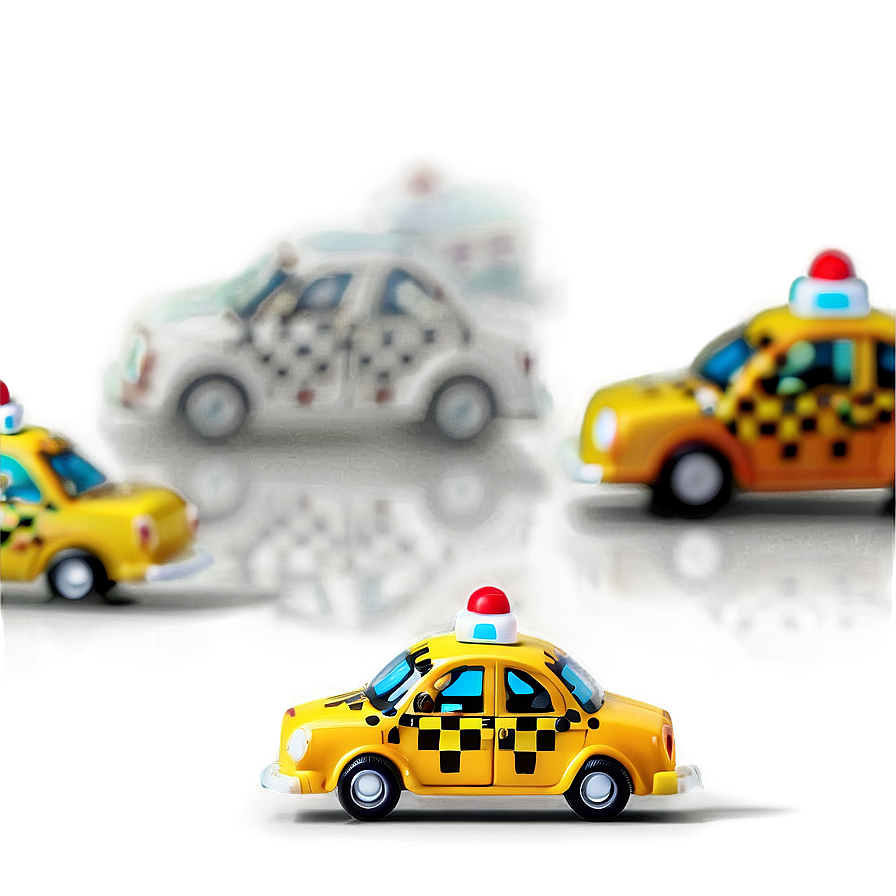 Toy Taxi Car Png Rgm PNG