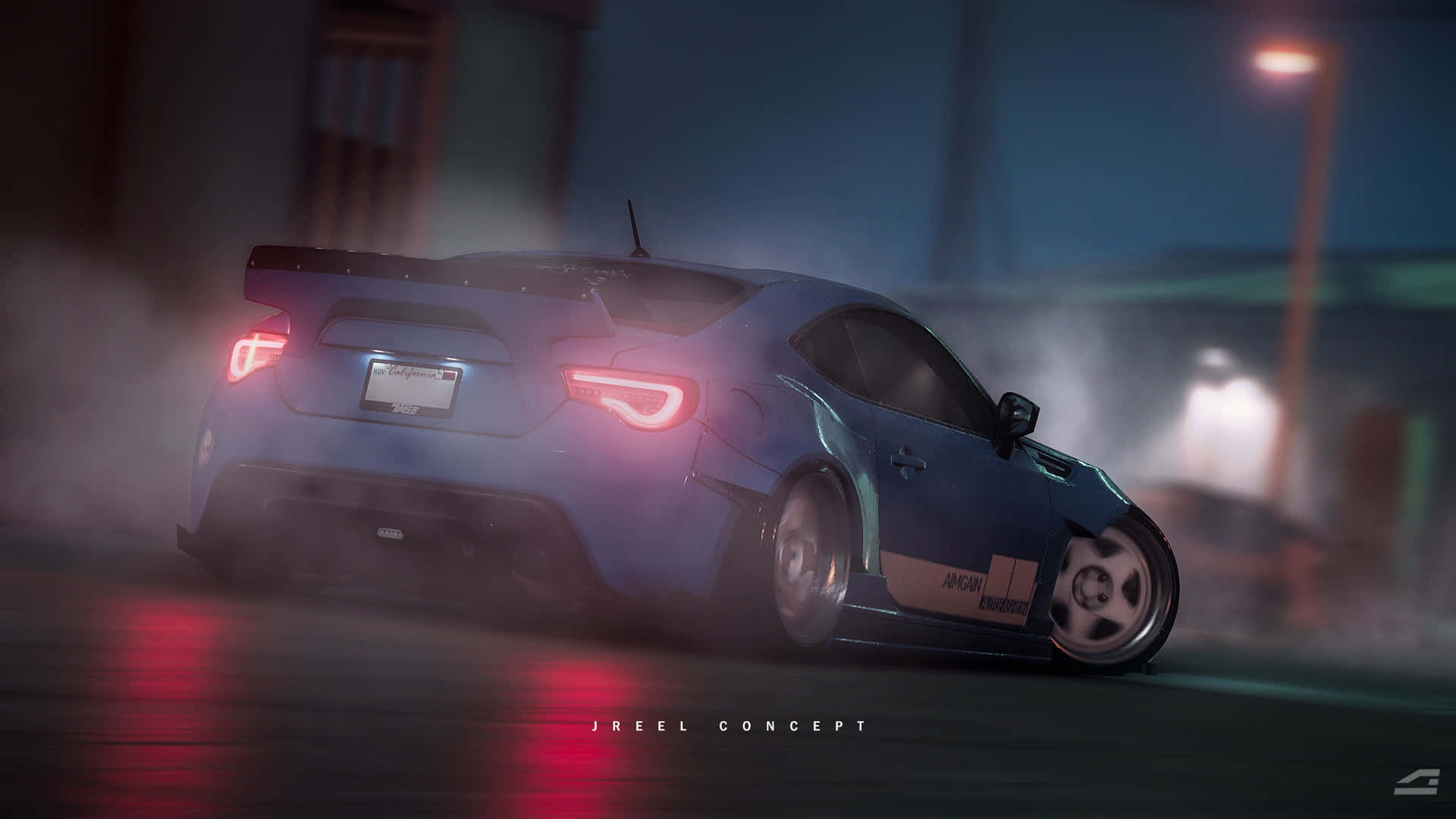 "Experience ultimate performance and aerodynamics with the Toyota 86." Wallpaper