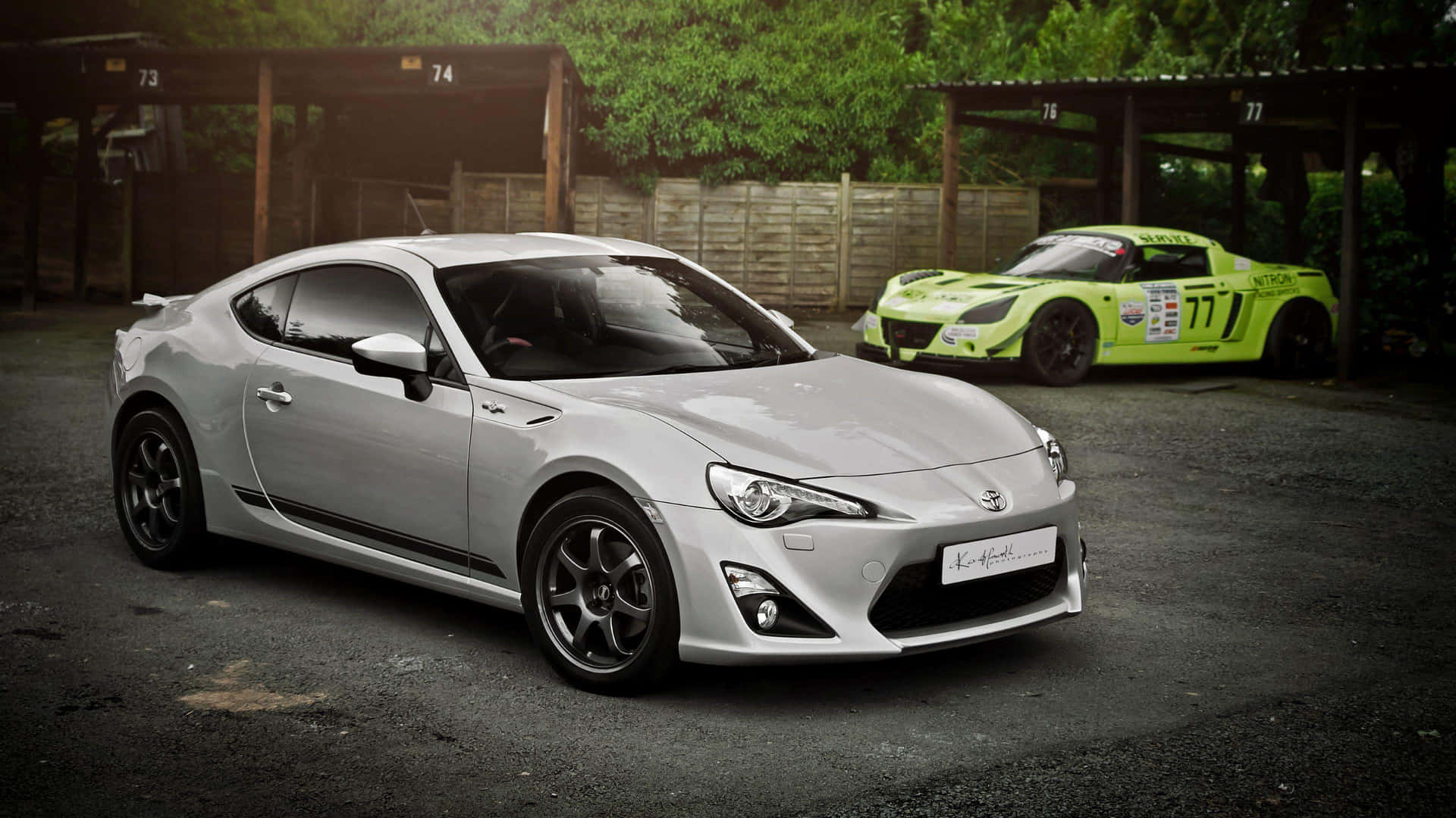 The Red Hot Toyota 86 Sports Coupe Wallpaper