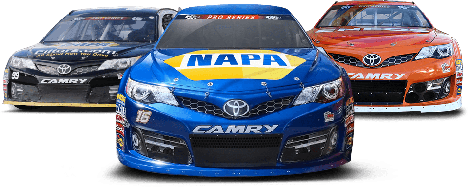 Toyota Camry Racecars Lineup PNG