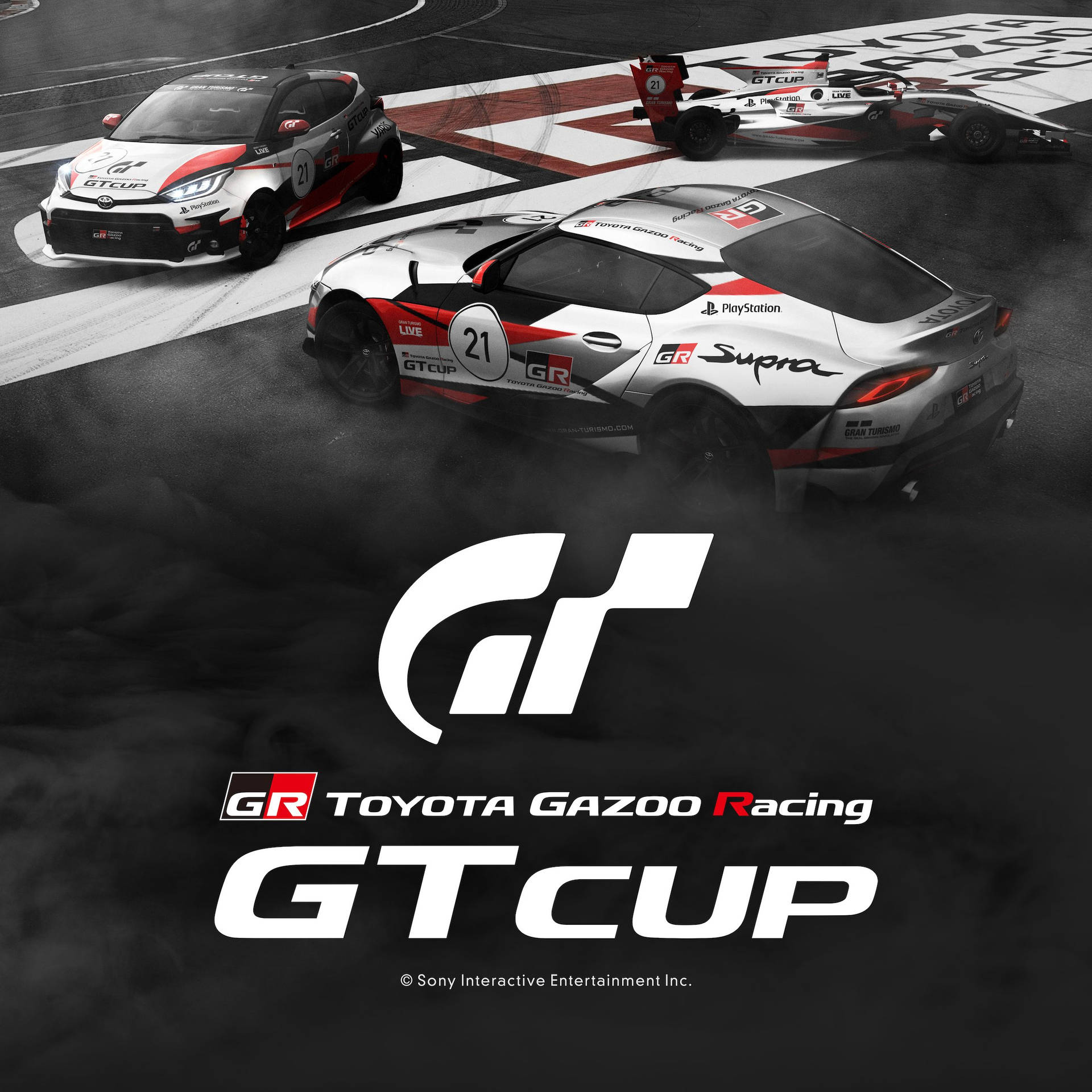 Toyota Gazoo Racing GT Cup Motorsport PlayStation Spil Vægmaleri Wallpaper