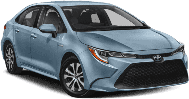 Toyota Sedan Blue Side View PNG