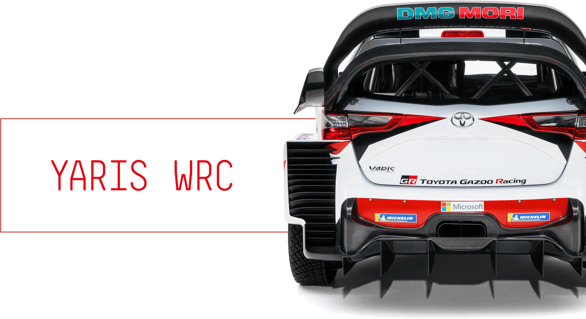 Toyota Yaris W R C Rally Car Rear View PNG