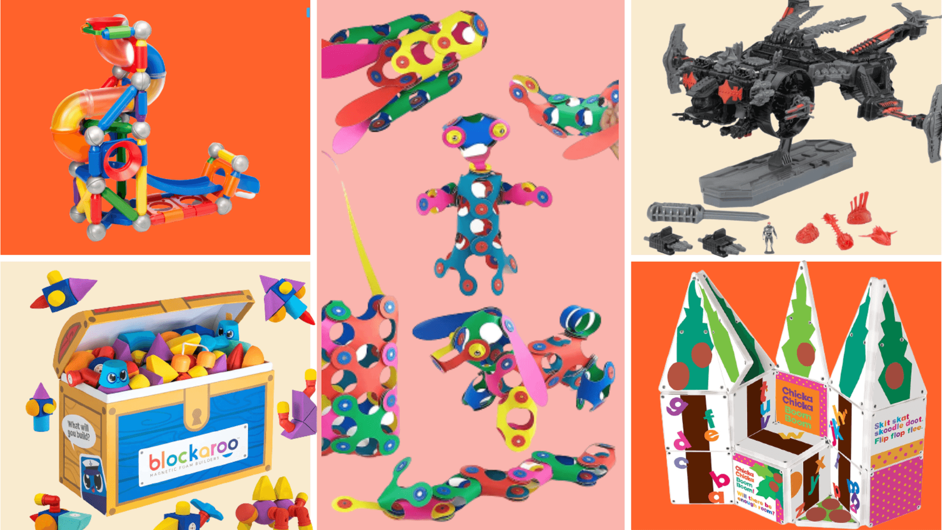 Einecollage Aus Verschiedenen Spielzeugen Und Spielsachen Für Kinder.