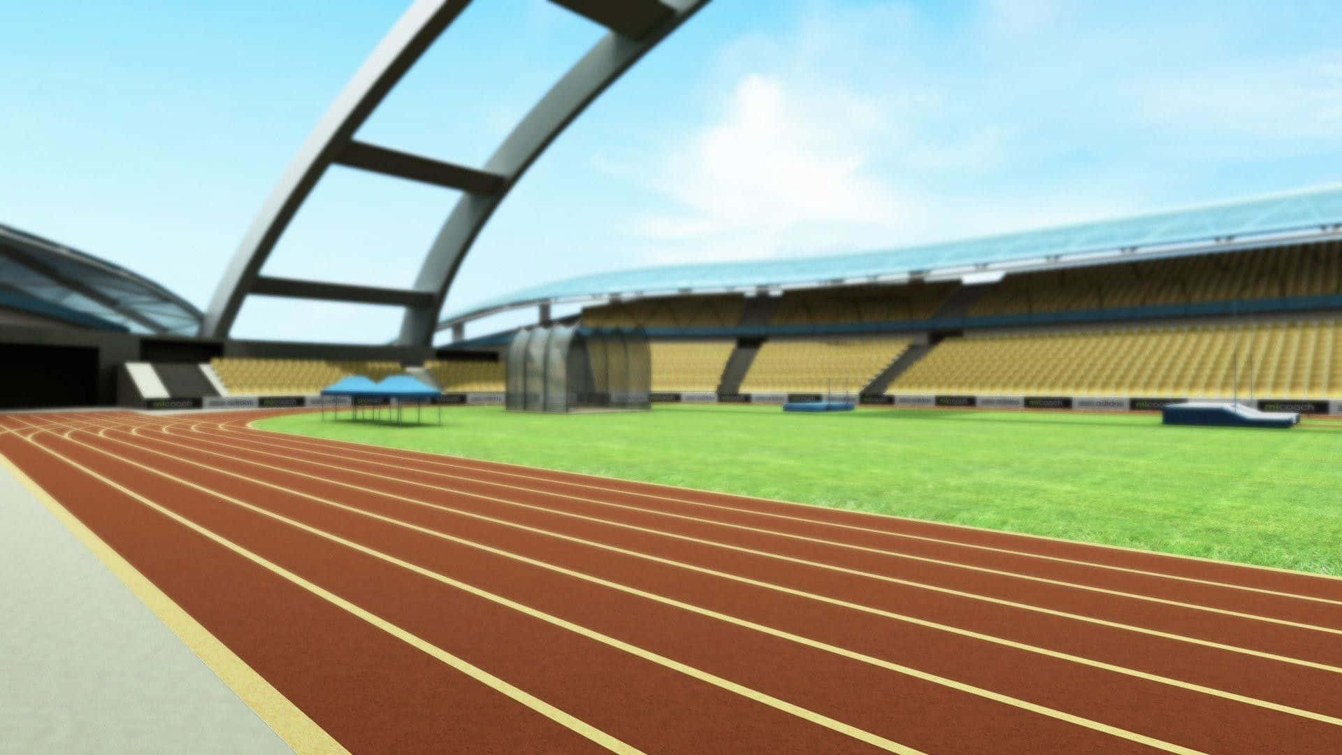 A 3d Rendering Of An Athletic Stadium