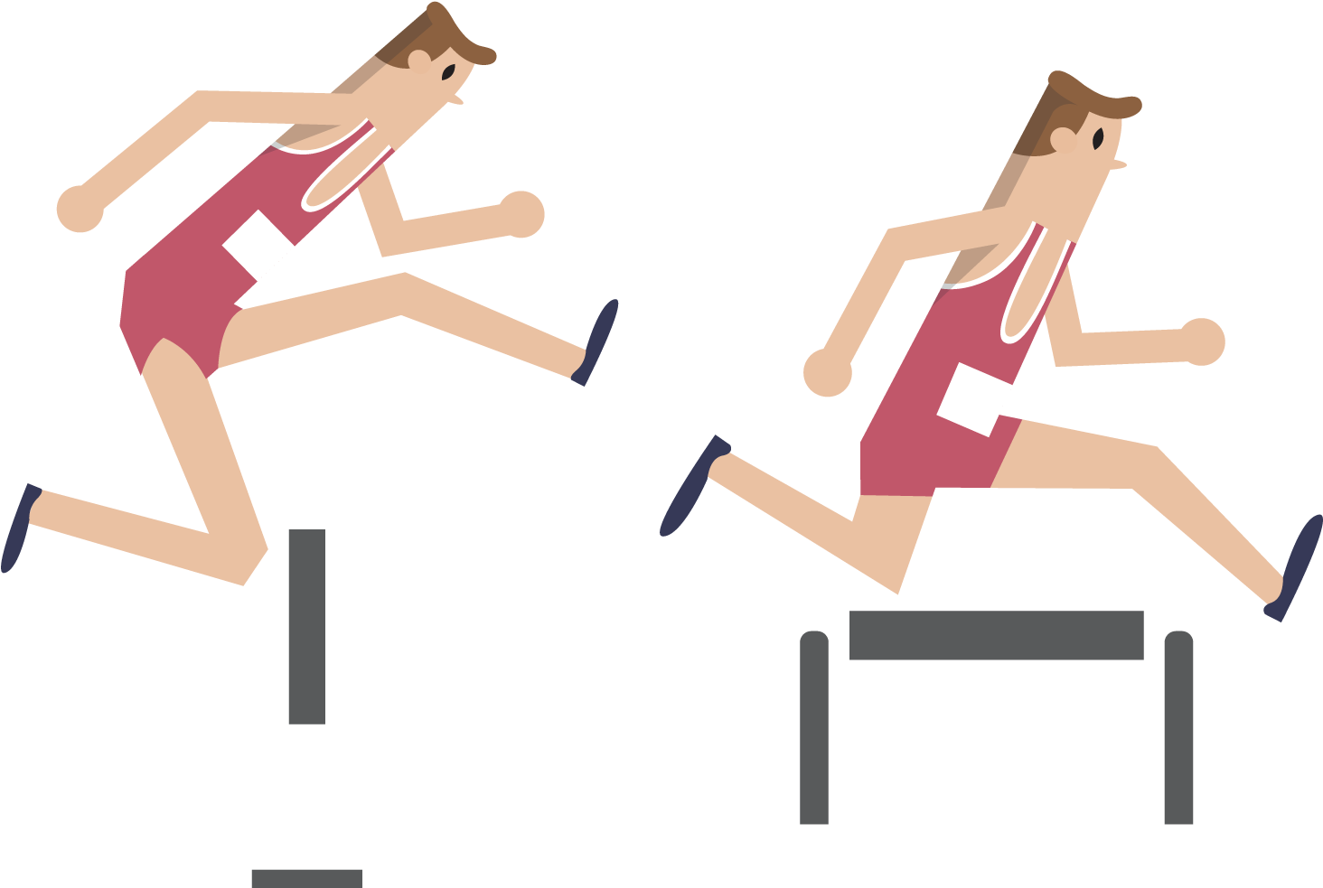 Track Hurdle Race Cartoon PNG