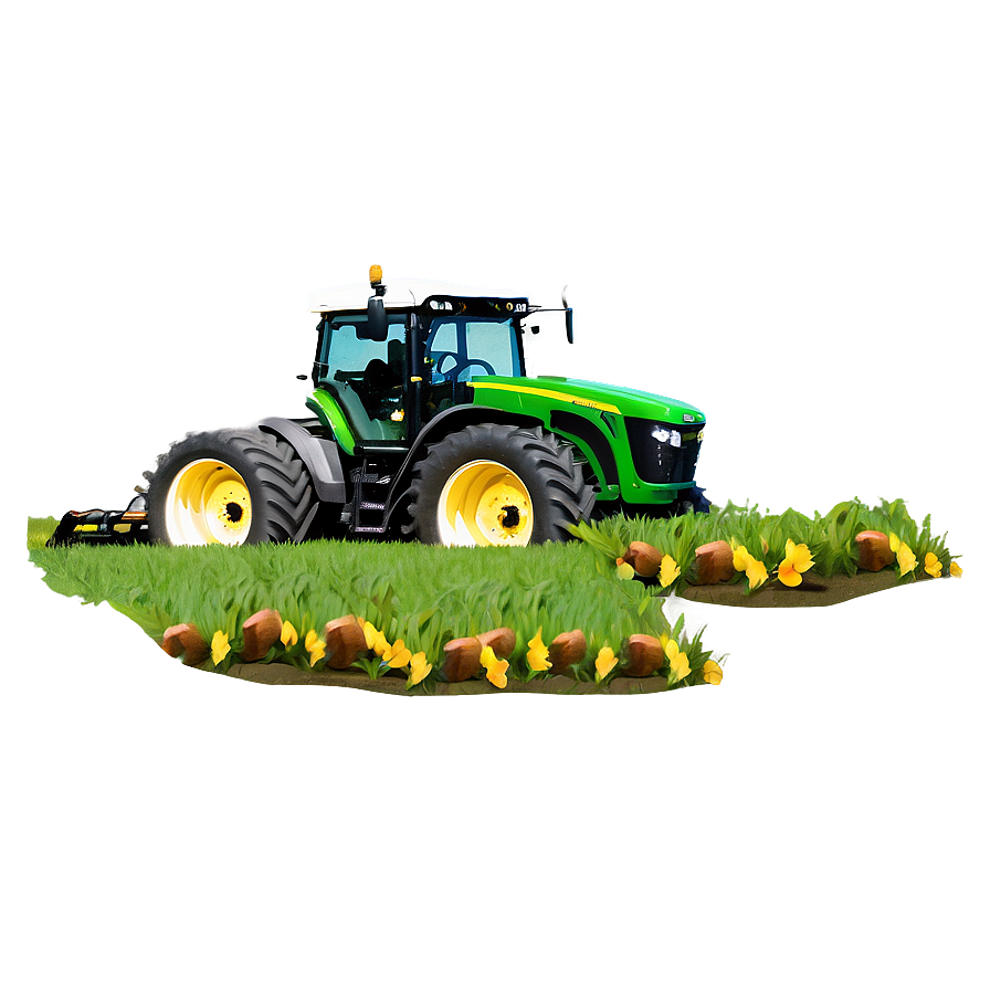 Tractor In Field Png 05242024 PNG