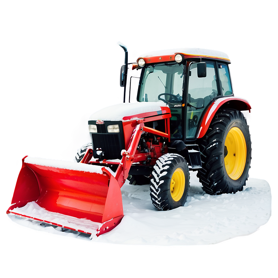 Tractor In Snow Png 05242024 PNG