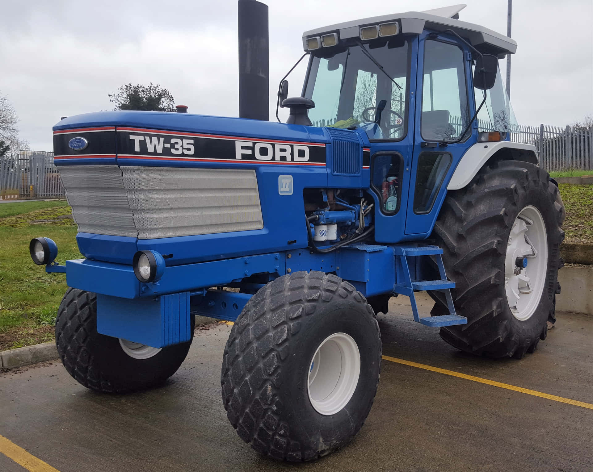 Blue Ford Tractor Picture