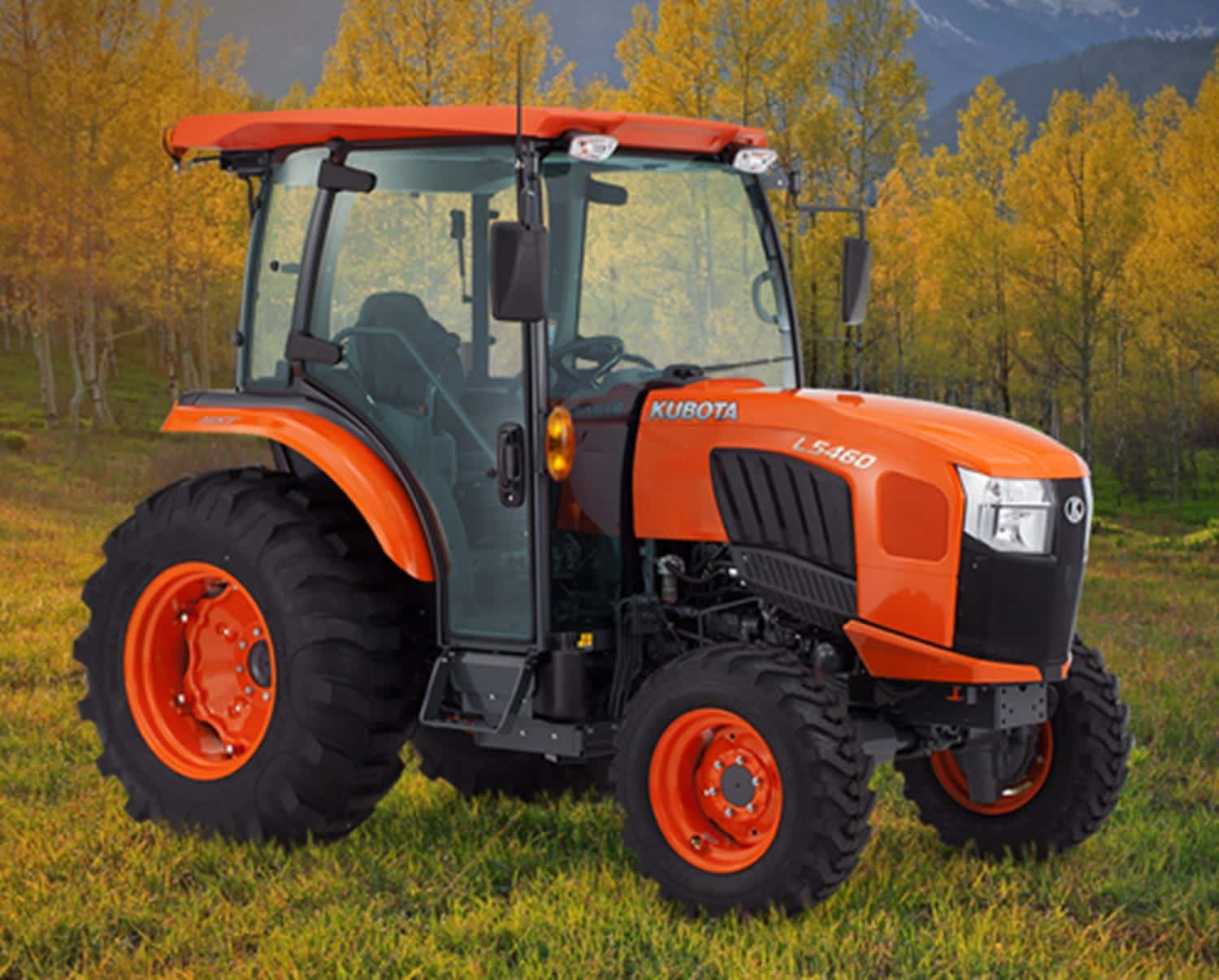 Orange Tractor Picture