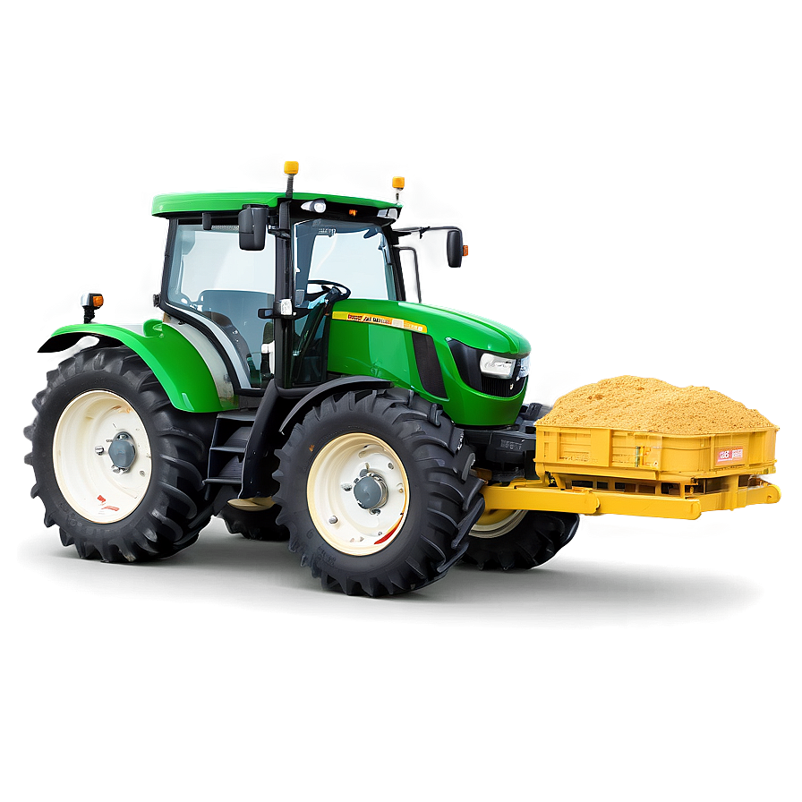 Download Tractor With Fertilizer Spreader Png Brd | Wallpapers.com