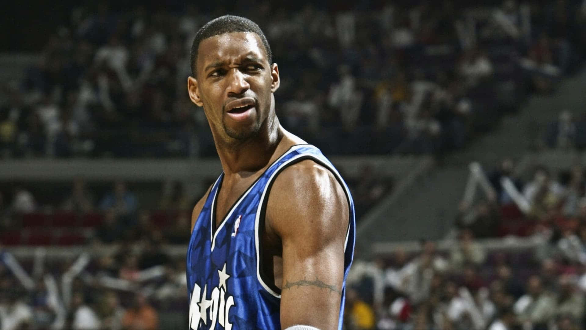 Tracy McGrady thanks the cities of Toronto, Orlando and Houston in