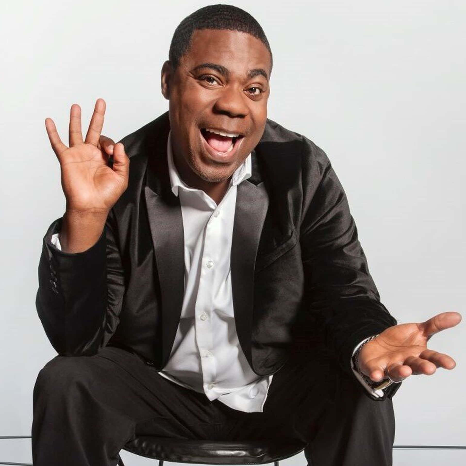 Tracy Morgan Smiling at the Camera Wallpaper