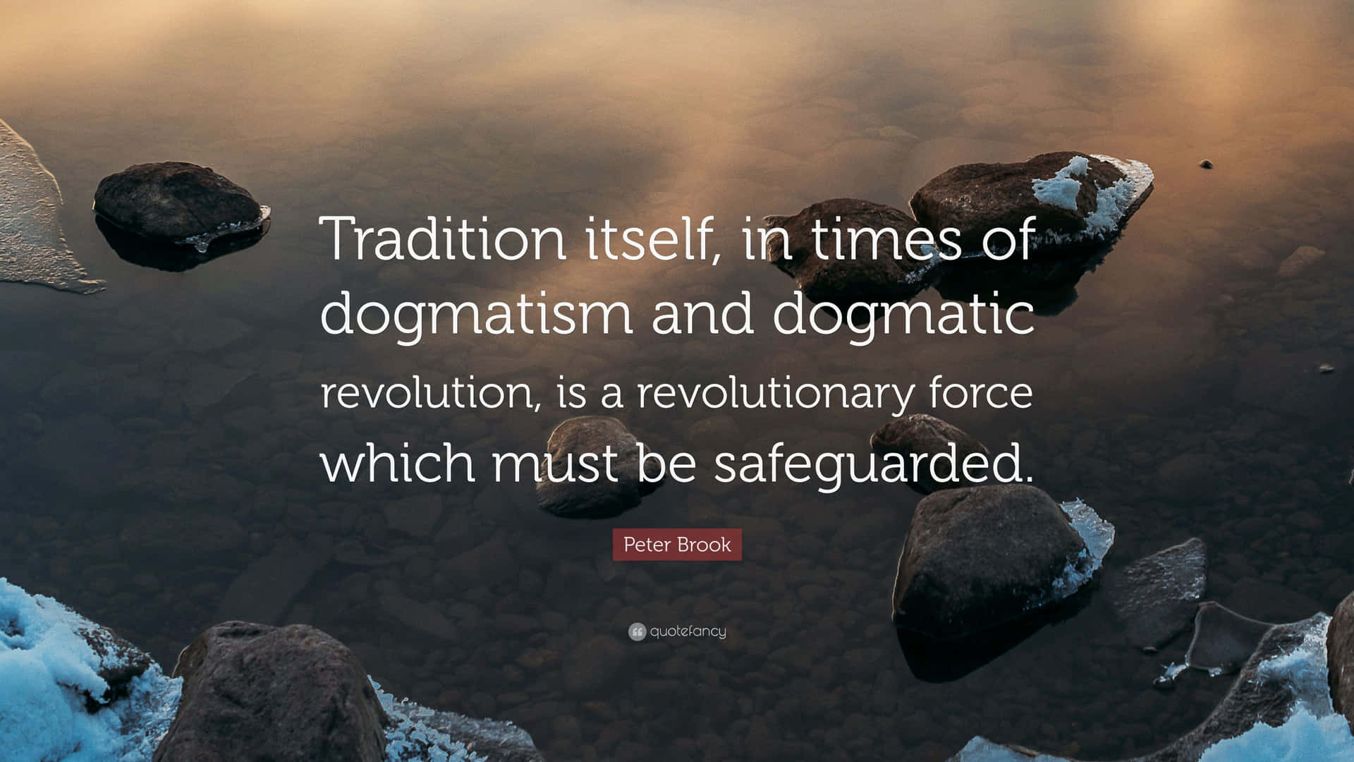 Tradition In Times Of Dogmatic Revolution Wallpaper
