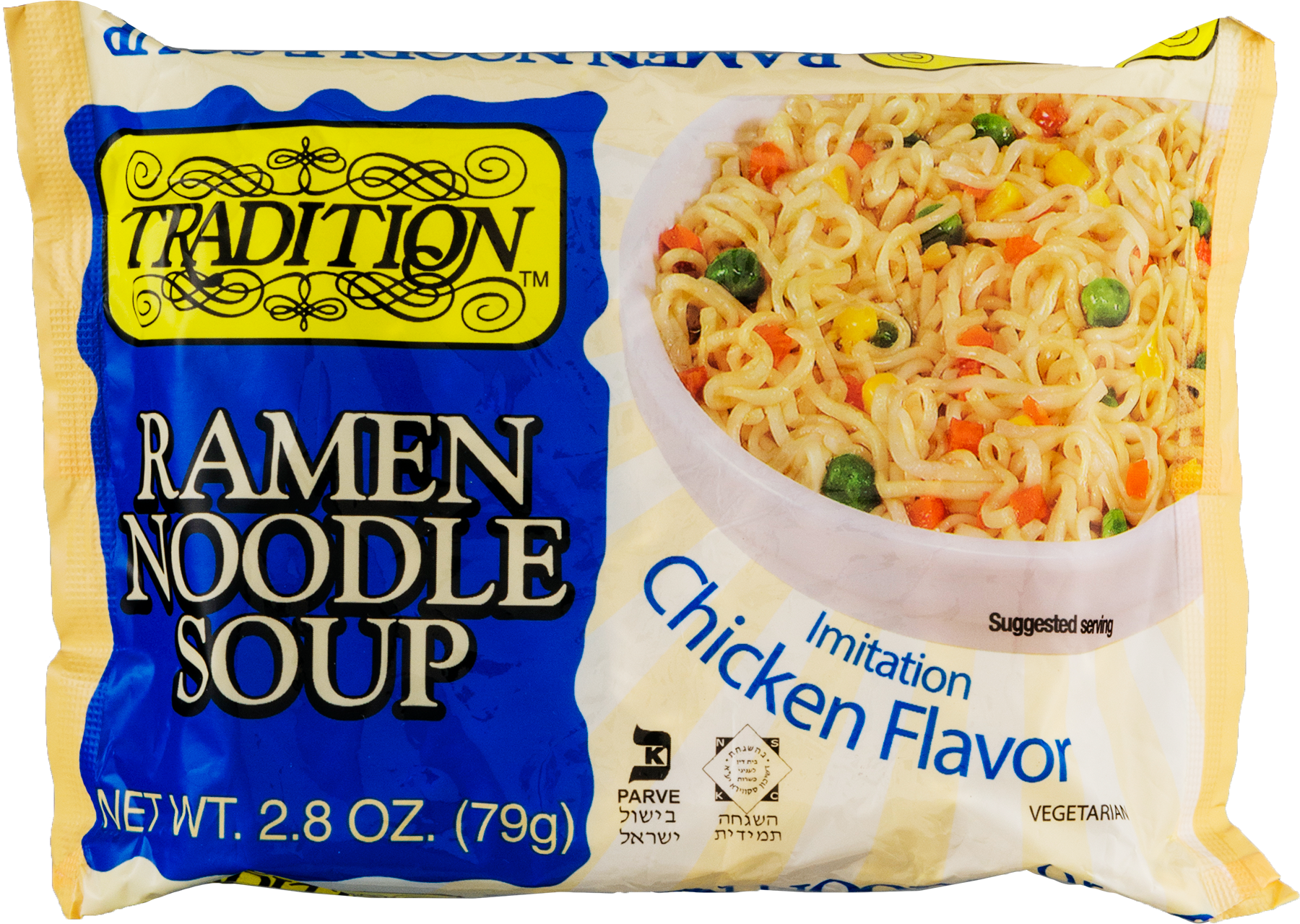 Tradition Ramen Noodle Soup Chicken Flavor Package PNG