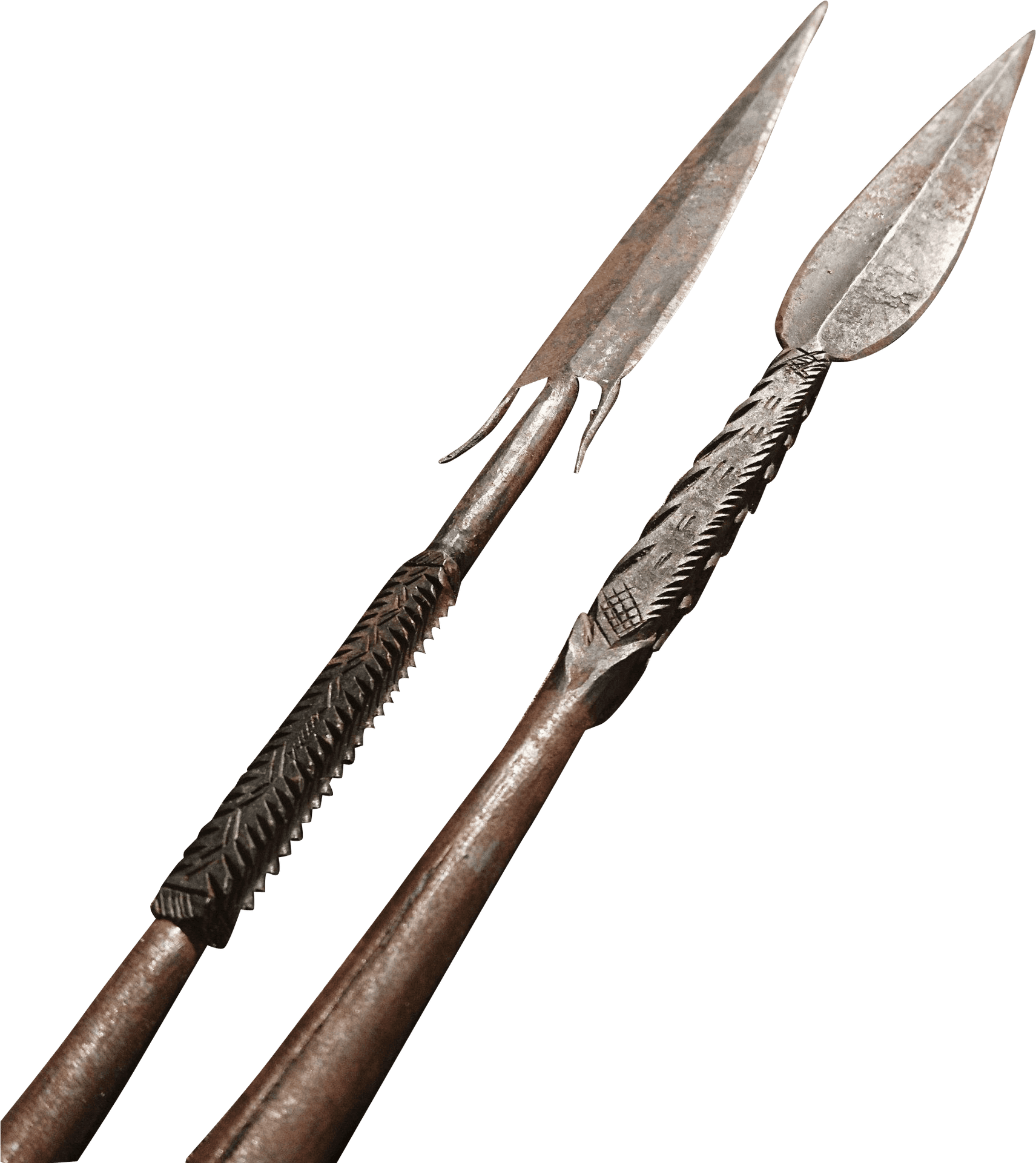 Traditional African Spears PNG