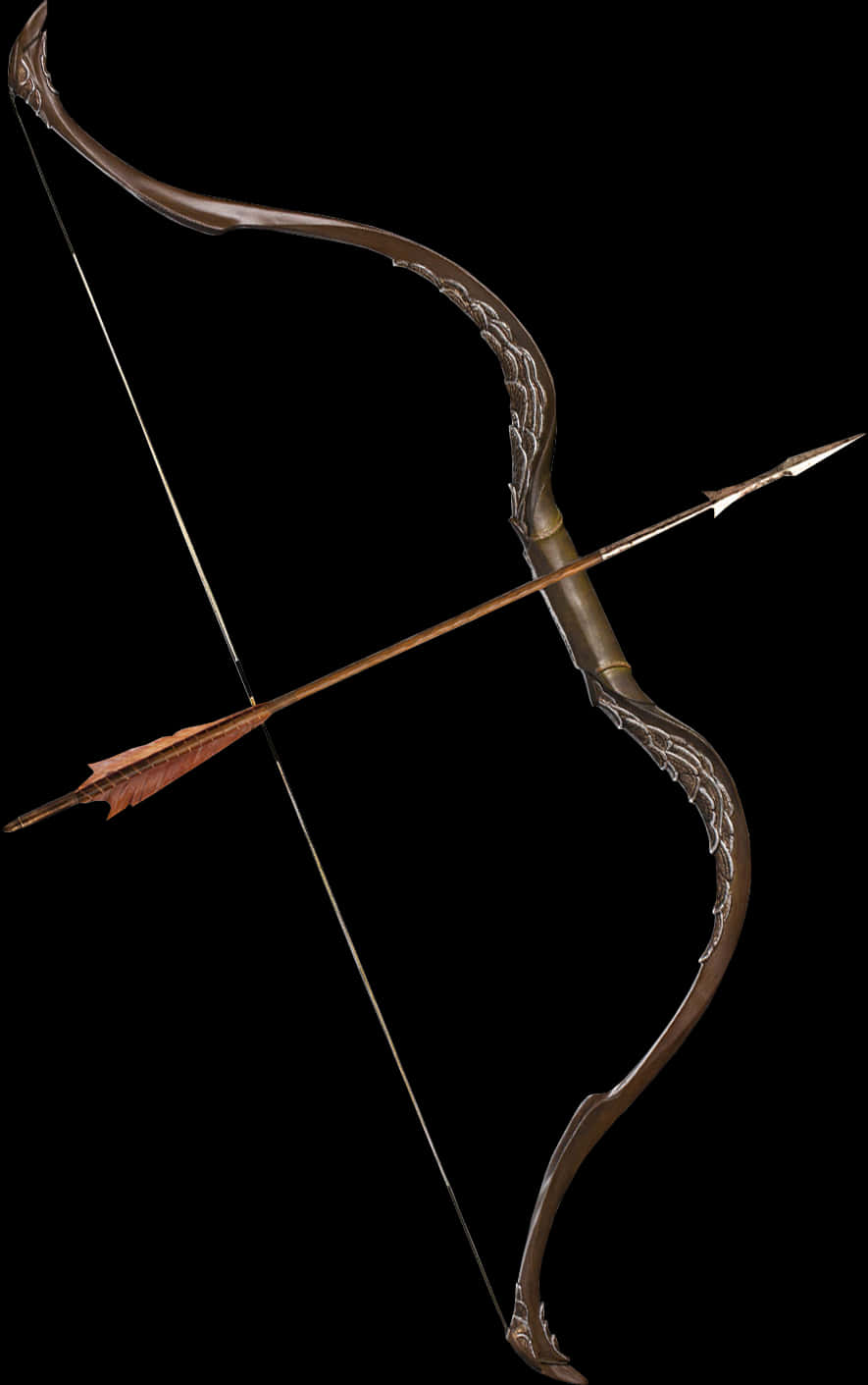 Traditional Archery Bowand Arrow PNG