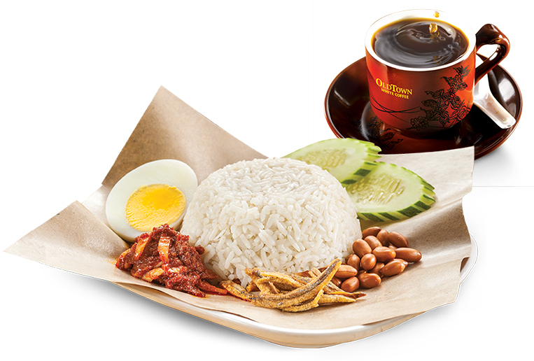 Traditional Asian Breakfastwith Coffee PNG