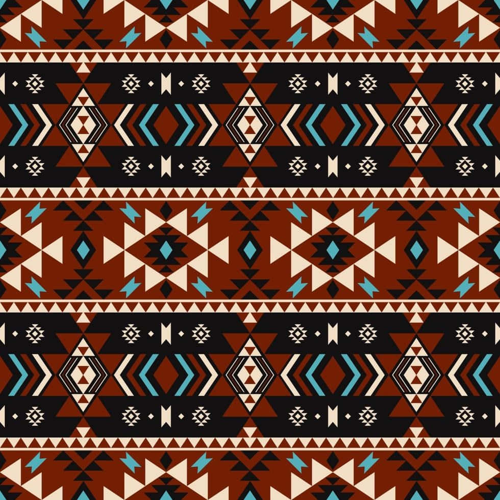 Traditional Aztec Pattern Design Wallpaper