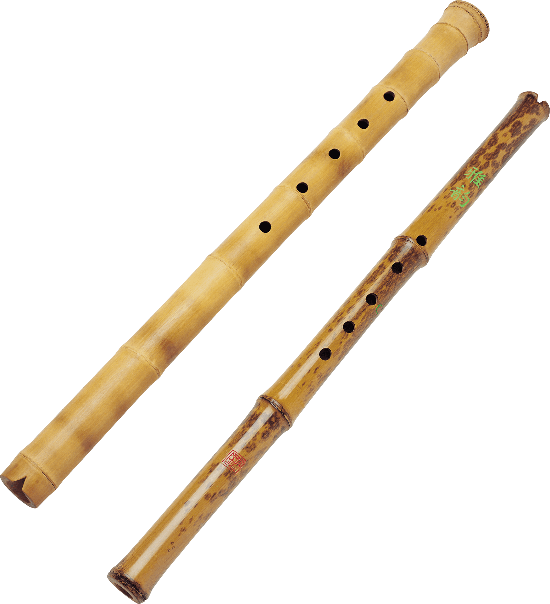 Traditional Bamboo Flutes PNG