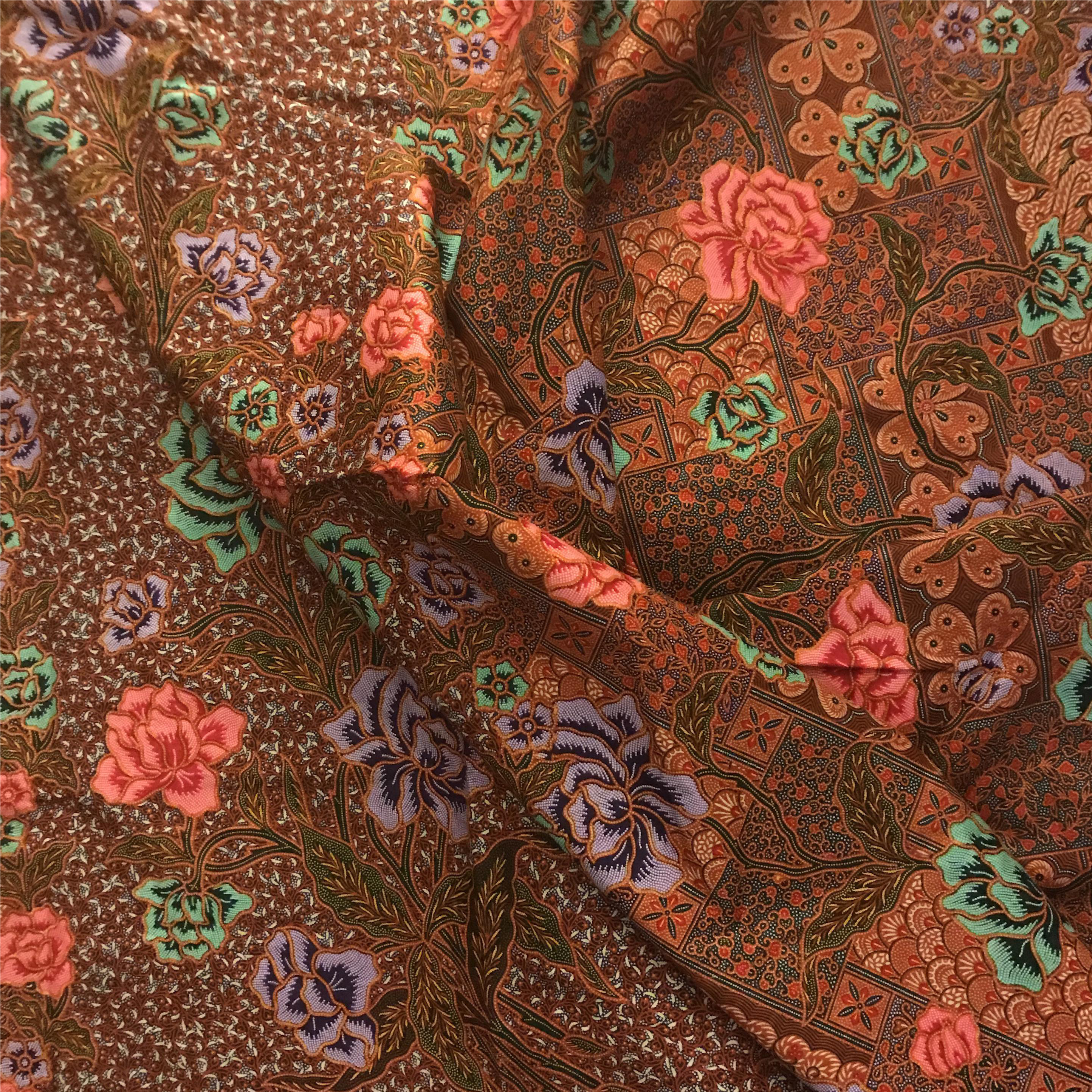 Traditional Batik Fabric Pattern PNG