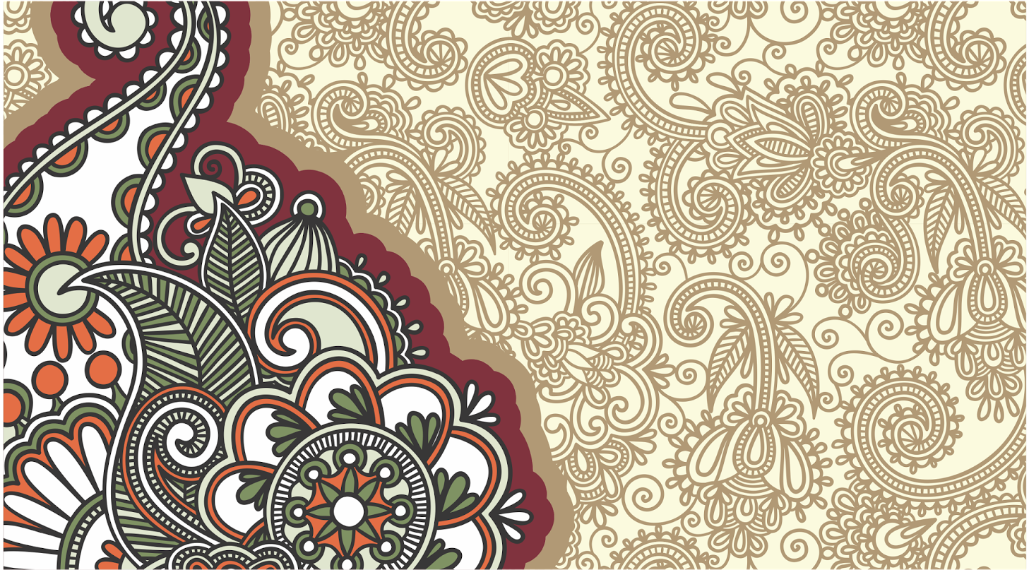 Traditional Batik Pattern Design PNG
