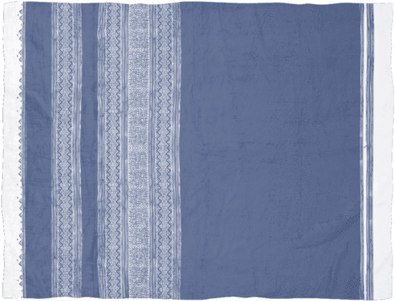 Traditional Blue Batik Fabric Pattern PNG