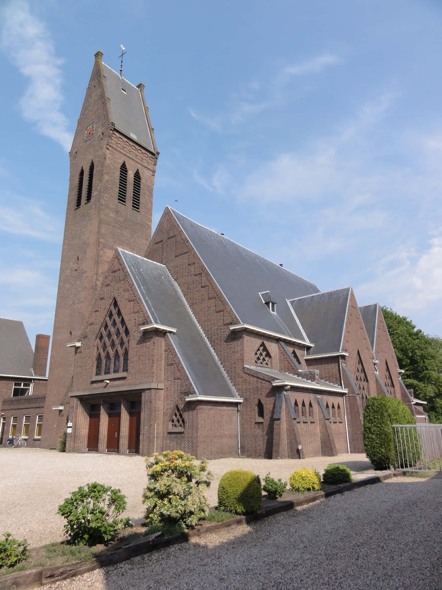 Traditional Brick Church Oosterhout Wallpaper