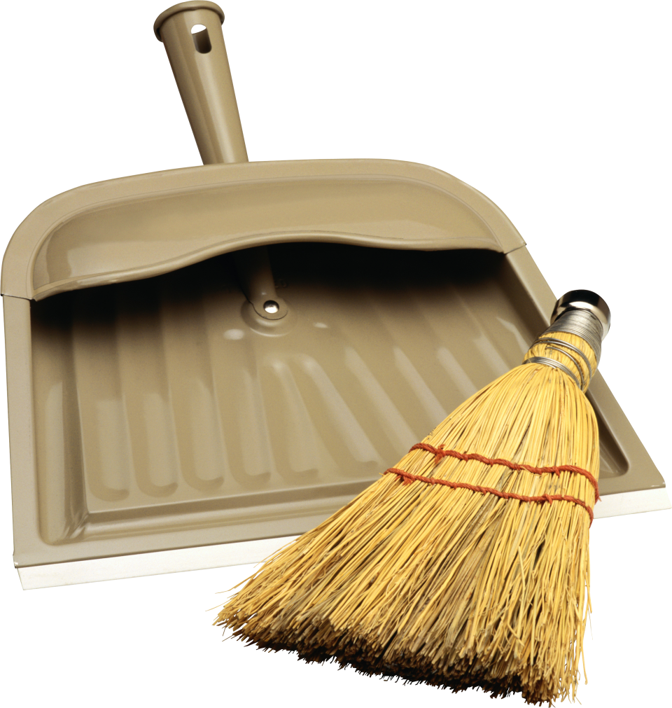 Traditional Broomand Dustpan Set PNG