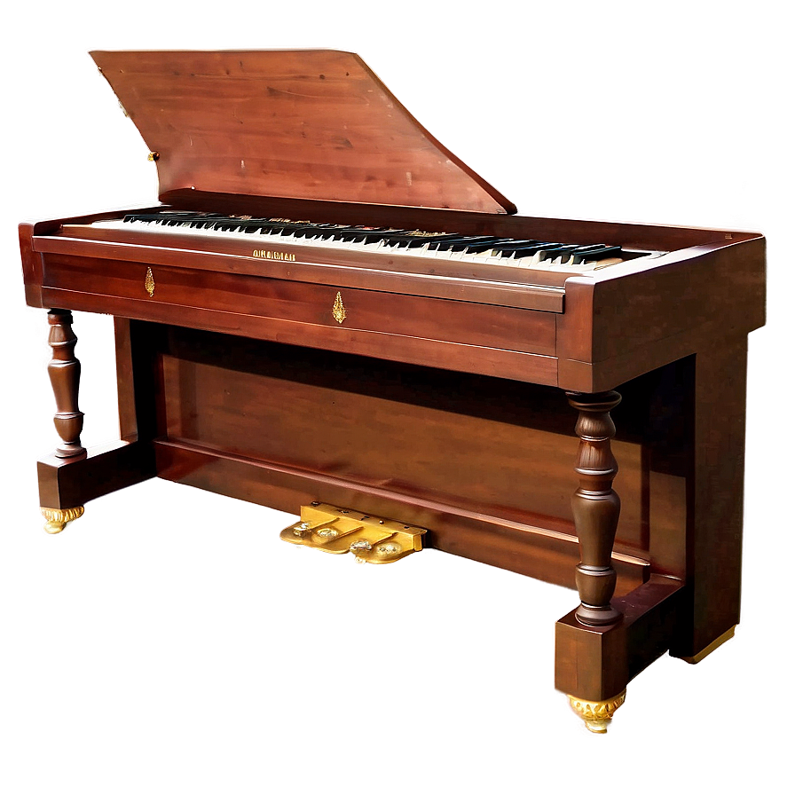 Traditional Brown Upright Piano Png 59 PNG
