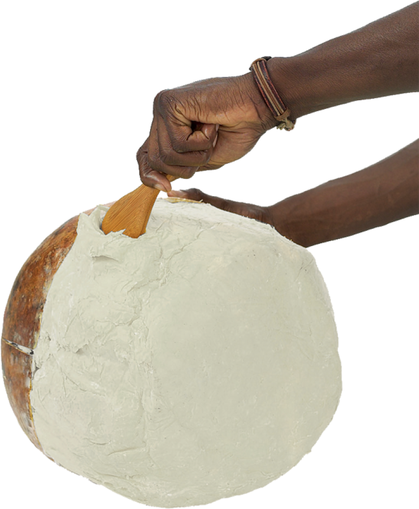 Traditional Butter Churning Process PNG