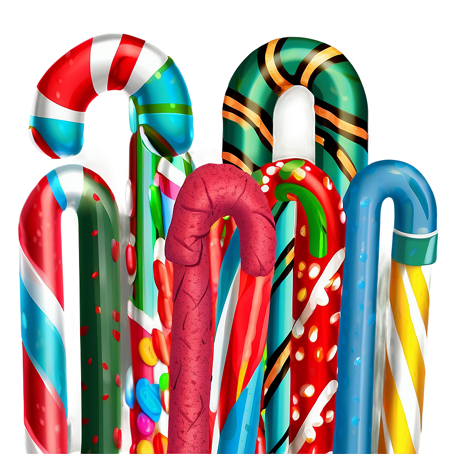 Traditional Candy Canes Png 05042024 PNG