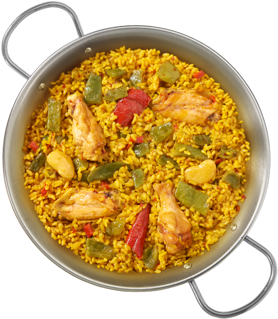 Traditional Chicken Paellain Pan PNG