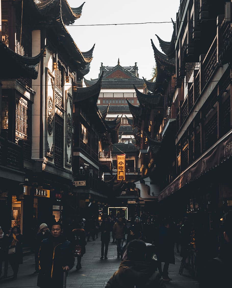 Traditional Chinese Architecture Shanghai Wallpaper