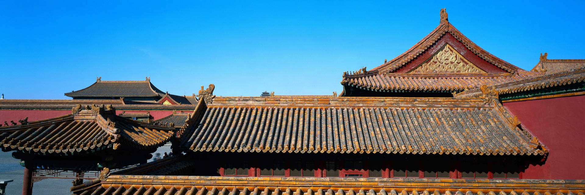 Traditional Chinese Roofs Forbidden City Wallpaper
