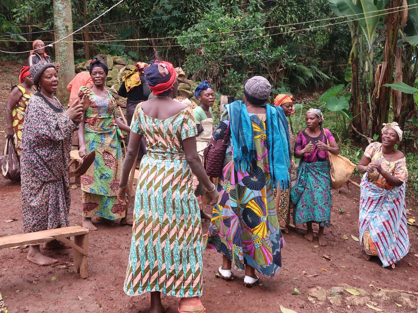 Traditionele Congolese Dansviering Achtergrond