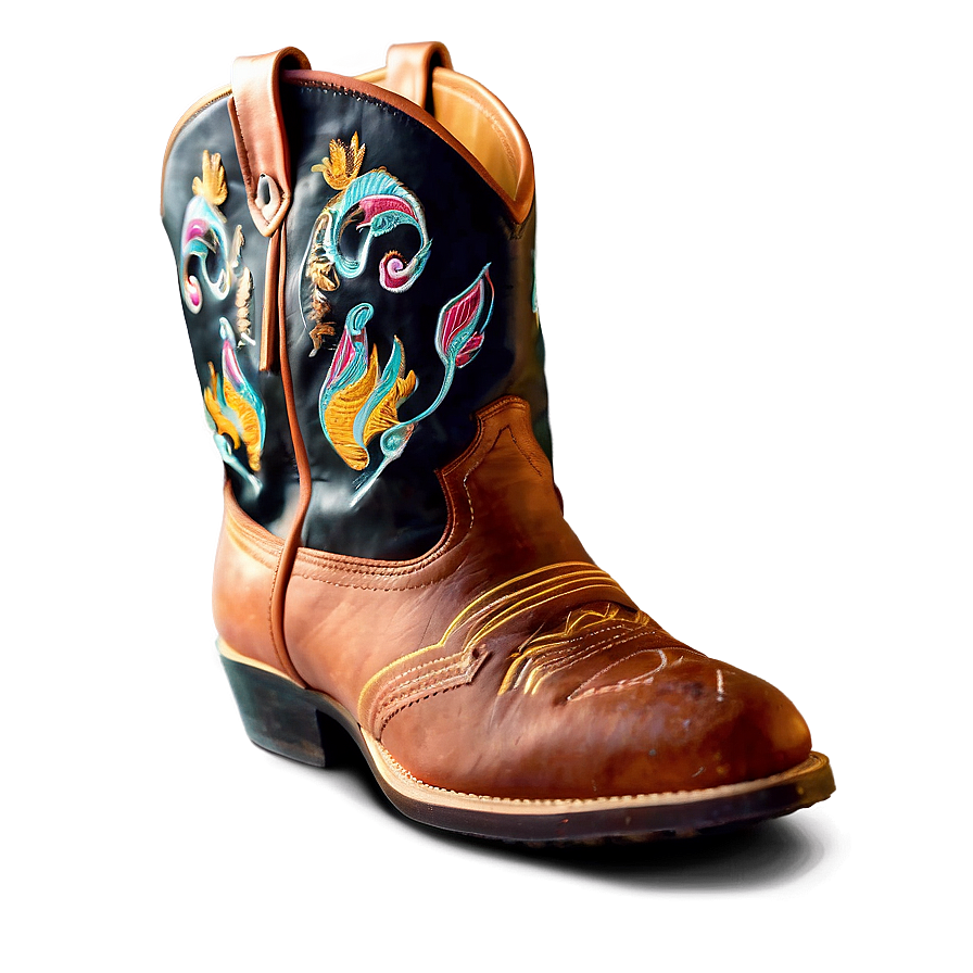 Traditional Cowboy Boot Outline Png Bts39 PNG