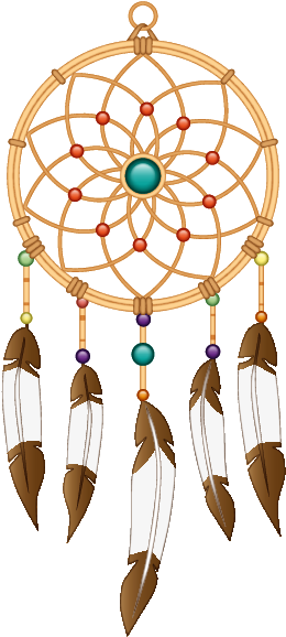 Traditional Dreamcatcher Art PNG