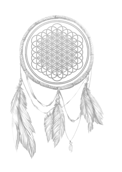 Traditional Dreamcatcher Illustration PNG