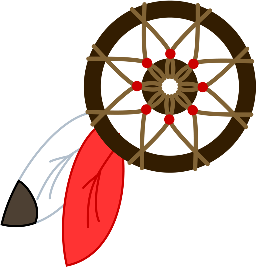 Traditional Dreamcatcher Illustration PNG