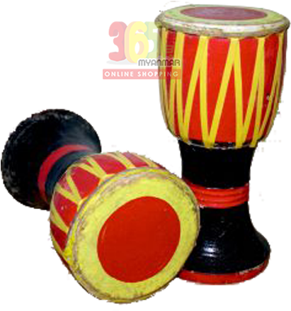 Traditional Drums Colorful Design PNG