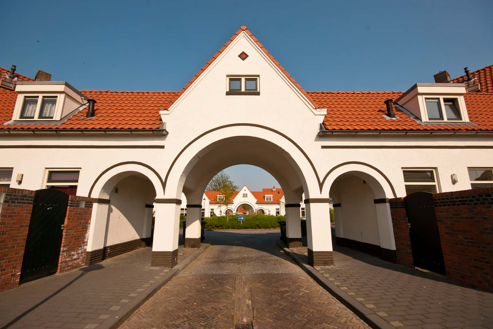 Traditional Dutch Archway Enschede Wallpaper